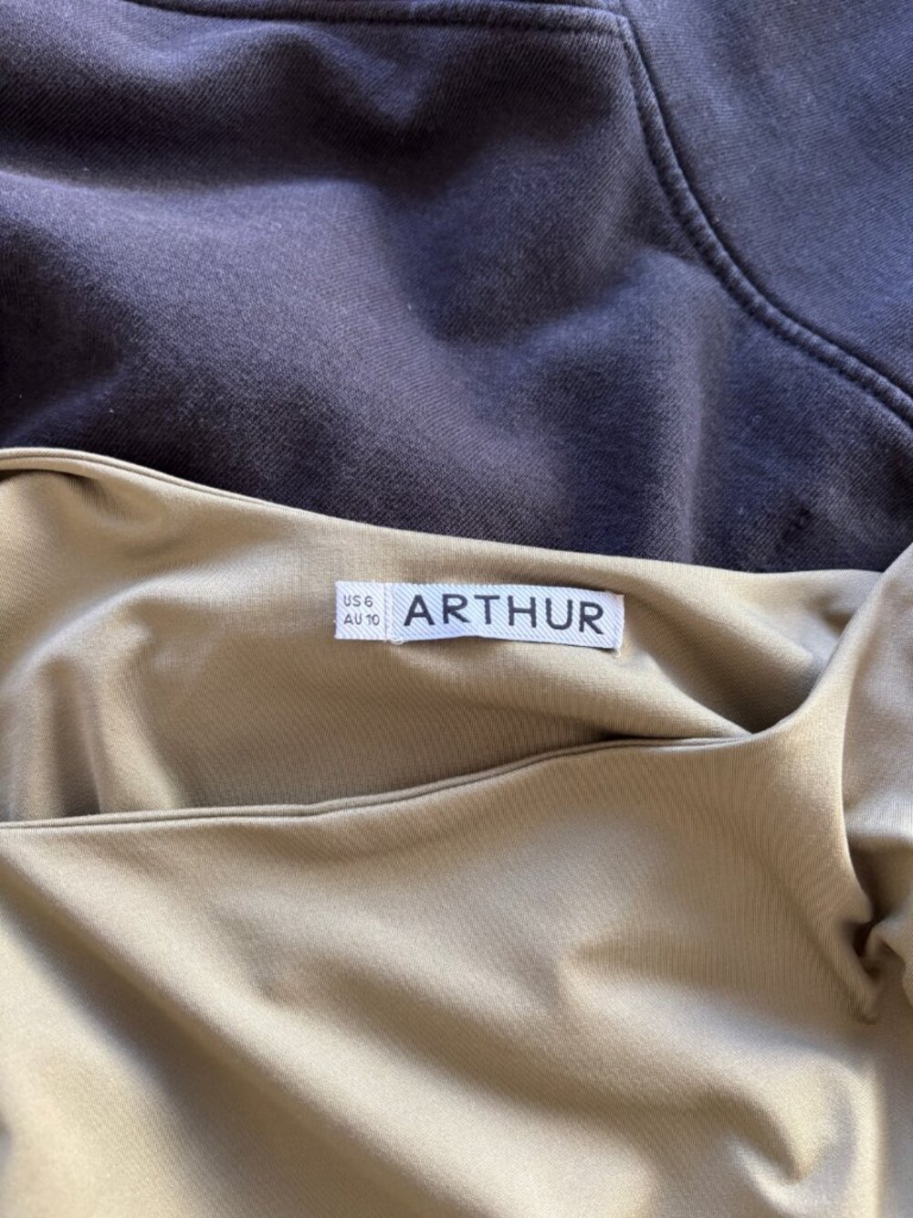 Arthur Apparel Ruched Tank in Army Green - Picture 5 of 5